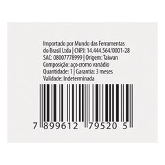 Extensão Soquete CrV 3/8'' 150mm Aço CrV Cromado Fosco 3/4'' Stels 1390555