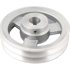 Polia Alumínio 2 Canais Perfil A 150mm com Furo 24mm Vonder