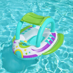Bote Infantil Espaçonave Bel com Proteção UV e Volante Buzina