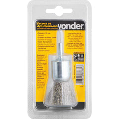 Escova Pincel Aço Inox 25mm Haste 6mm 20000Rpm Vonder 6325025100 Resistente à Oxidação