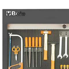 Painel de Ferramentas para Oficina Cinza com Persiana com Trava 1,36 Metros C58P-G Beta