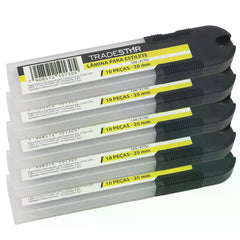 Lâmina para Estilete 25 mm com 10 Peças Tradestar