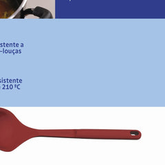 Concha De Silicone Tramontina Softta Vermelha 210 Graus Celsius Antiaderente Para Panelas Cozinha