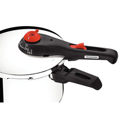 Panela De Pressão Tramontina Solar Aço Inox 6 L 22 cm Fundo Triplo 5 Dispositivos
