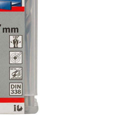 Broca Para Metal Bosch Aço Rápido Hss-G 7,7mm 10 Peças