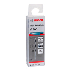 Broca Metal Bosch Aço Rápido Hss-Pointteq 7/64'' 10 Peças