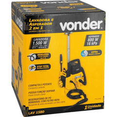 Lavadora Aspirador 2 em 1 800/1500W 1885Lbf 127V Lav1580 Vonder Stop Total HEPA