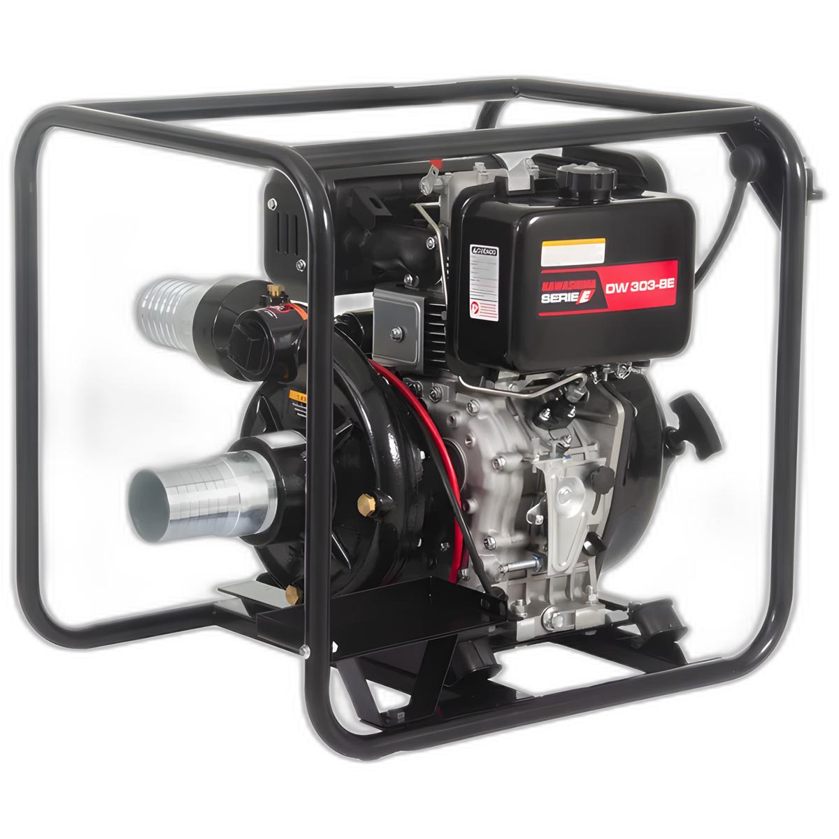 Motobomba Diesel 3''X3'' 10Hp Dw303Be Partida Elétrica Centrifuga Kawashima