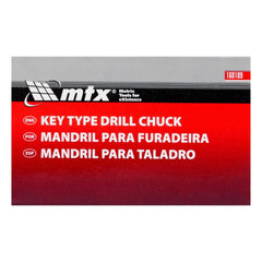 Mandril Para Furadeira 3/8' 1,5-13mm MTX 168189 Aço Alta Dureza com Chave