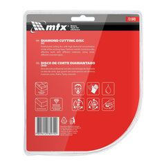 Disco de Corte Diamantado Contínuo 115x22,2mm Refrigerado MTX Profissional 731849