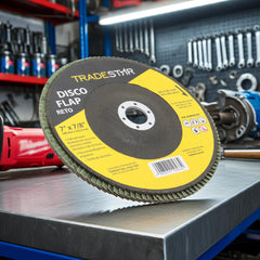 Disco Flap 180 mm G60 Fibra Reto Aço Tradestar