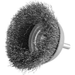 Escova Copo 3'' 1/4'' 4500Rpm Aço Inox Ondulado Vonder Resistente à Oxidação