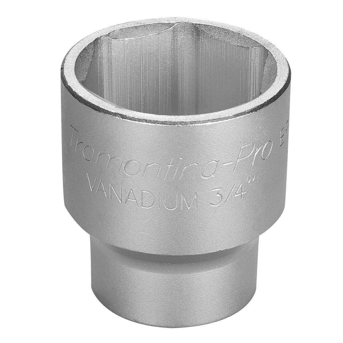 Soquete Sextavado Aço Cromo Vanádio 60mm 3/4'' Tramontina PRO Perfil Hyper Drive DIN 3124