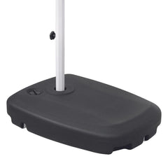 Ombrellone Suspenso Búzios 360° 3m Cinza + Base Preta Bel
