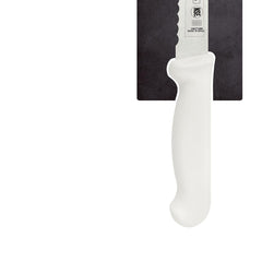Faca Para Pão E Bolo Tramontina Profissional Master Aço Inox 20cm Com Cabo Antimicrobiano Branco
