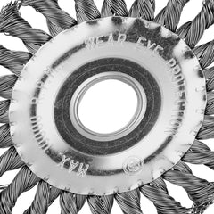 Escova Circular Para Esmerilhadeira Aço Carbono 125mm 22.2mm 0.5mm MTX 746329 Galvanizada
