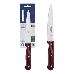 Faca Utility Tramontina Polywood 6 Polegadas Aço Inox Cabo Madeira Vermelho Corte Precisão Cozinha