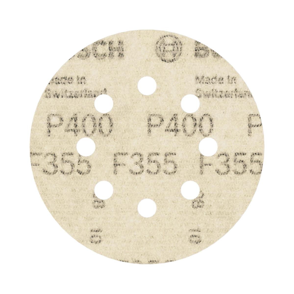 Disco De Lixa Bosch Pro F355 125mm Grano 400 - 5 Unidades