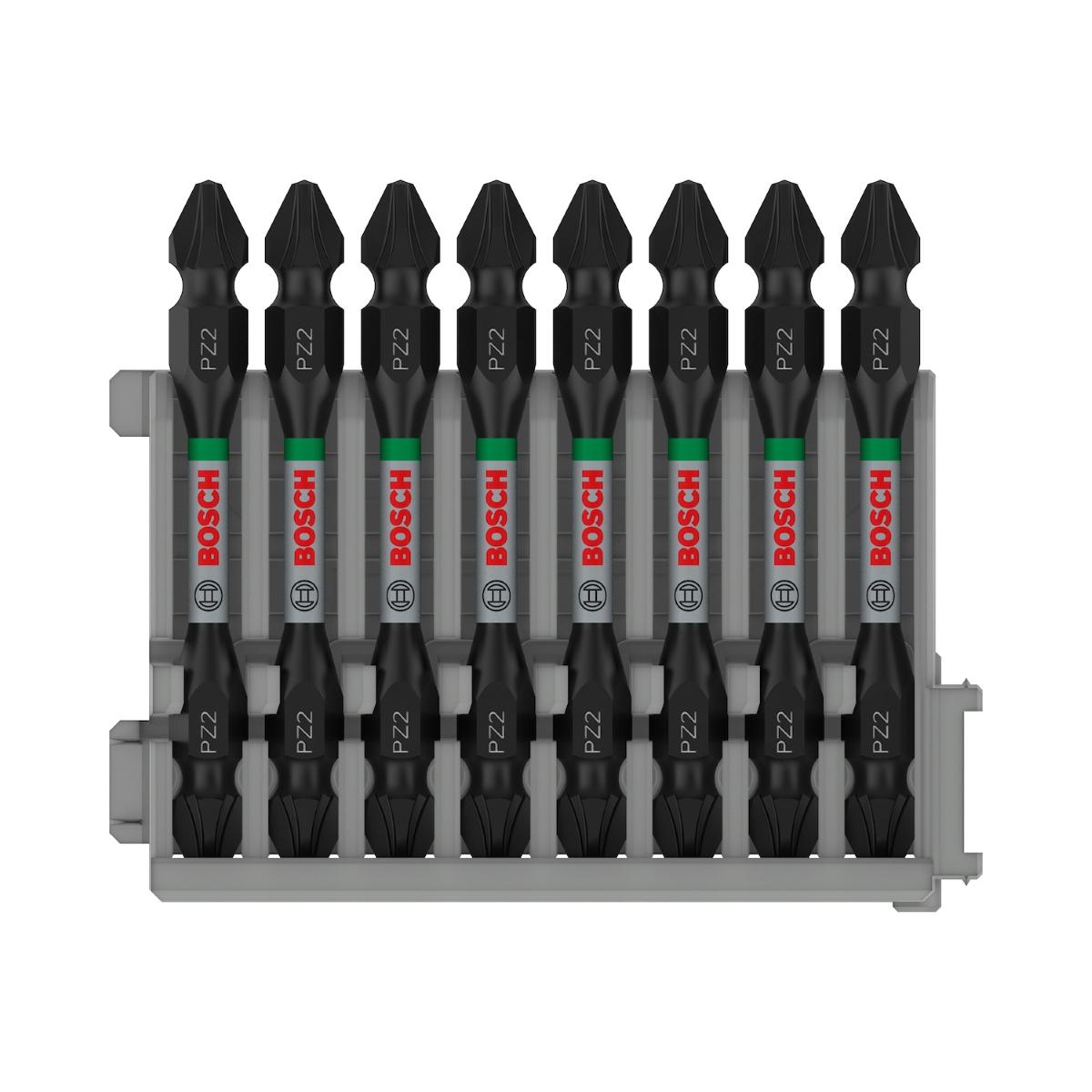 Jogo Bits Bosch Pro Pozidriv Impact Duplo 65mm 8Un