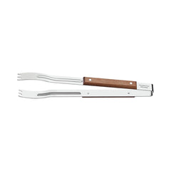 Pegador Para Carne Churrasco Tramontina Aço Inox E Cabo De Madeira 47 cm Profissional Resistente