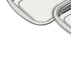 Kit Para Assar E Servir Tramontina Cosmos Em Aço Inox Acabamento Fosco 2 Peças