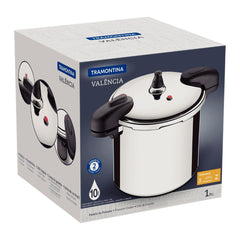 Panela De Pressão 10 L 24 cm Alumínio Polido Tramontina Valência