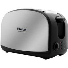 Torradeira de Pão French Toast Inox Philco Com 8 Níveis de Tostagem Descongela e Reaquece 127V