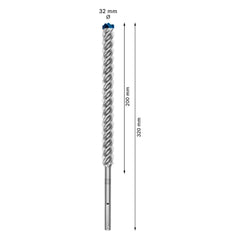 Broca Para Concreto Bosch Expert Sds Max-8X Ø32X400X520mm