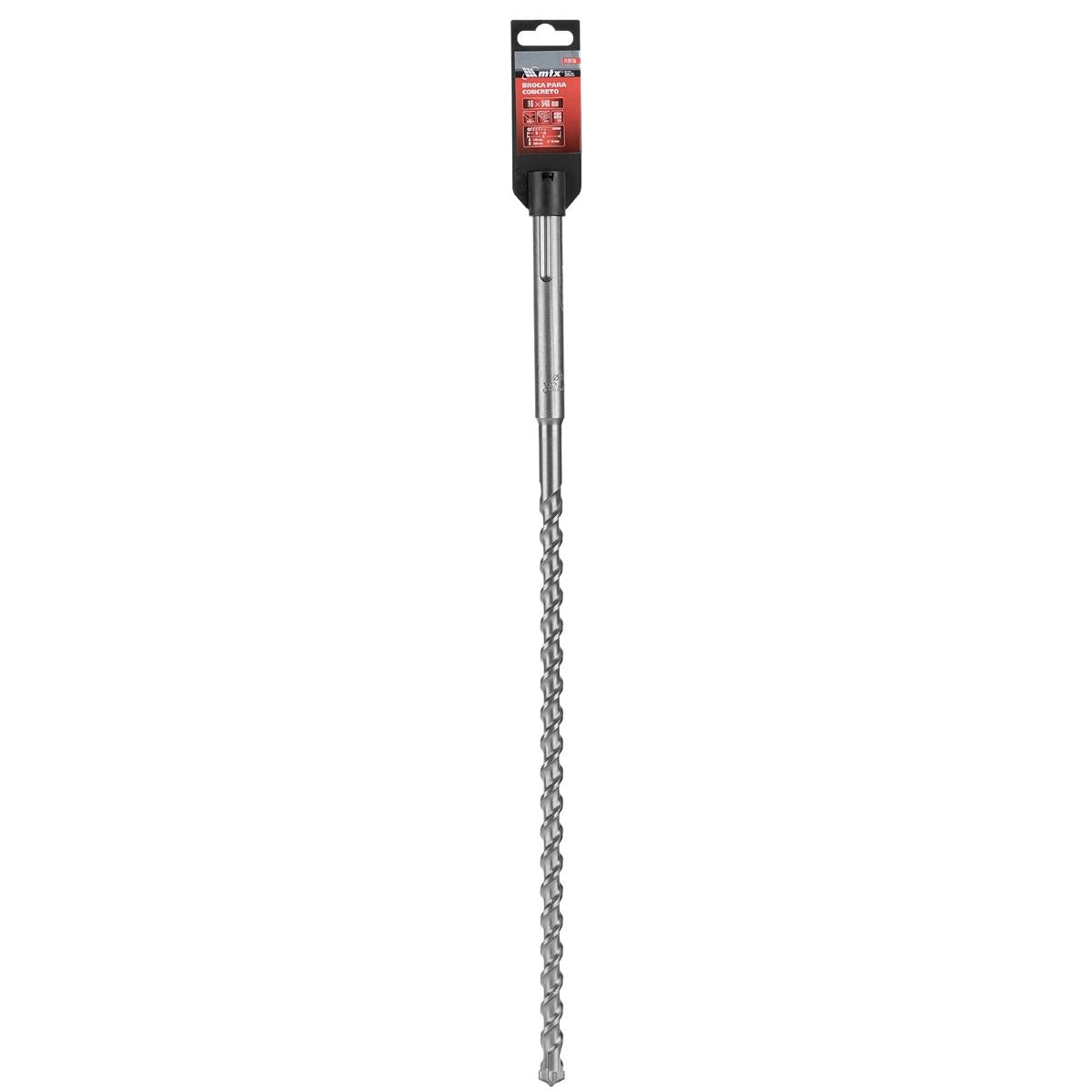 Broca Concreto SDS Max 16x540mm 1PC MTX Liga Carboneto