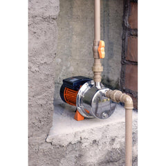 Bomba D'água Elétrica Autoaspirante Inox Tramontina BTA10i 1HP 3700L/h 127V/220V Altura Sucção 9m Recalque 44m