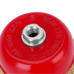 Escova Tipo Copo Latonada M14 125mm Limpeza Ferrugem Metal MTX 746069