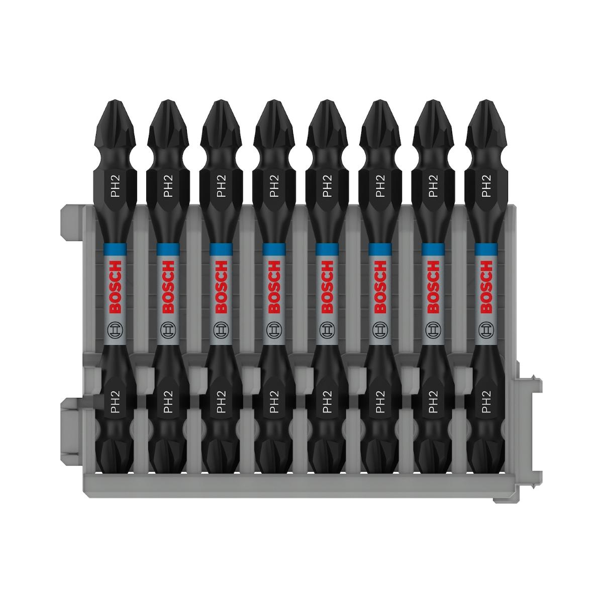 Jogo Bits Bosch Pro Phillips Impact Duplo 65mm 8Un