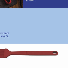 Pincel Culinário Tramontina Softta De Silicone Vermelho Resistente Até 210 Graus Celsius Antiaderente