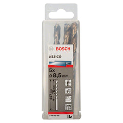 Broca Para Metal Bosch Aço Rápido Hss-Co 8,5mm 5 Peças