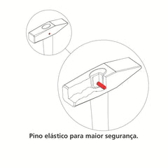 Martelo Pena 500g Tramontina Master Basic Cabo Madeira Envernizada Para Rebitar E Moldar