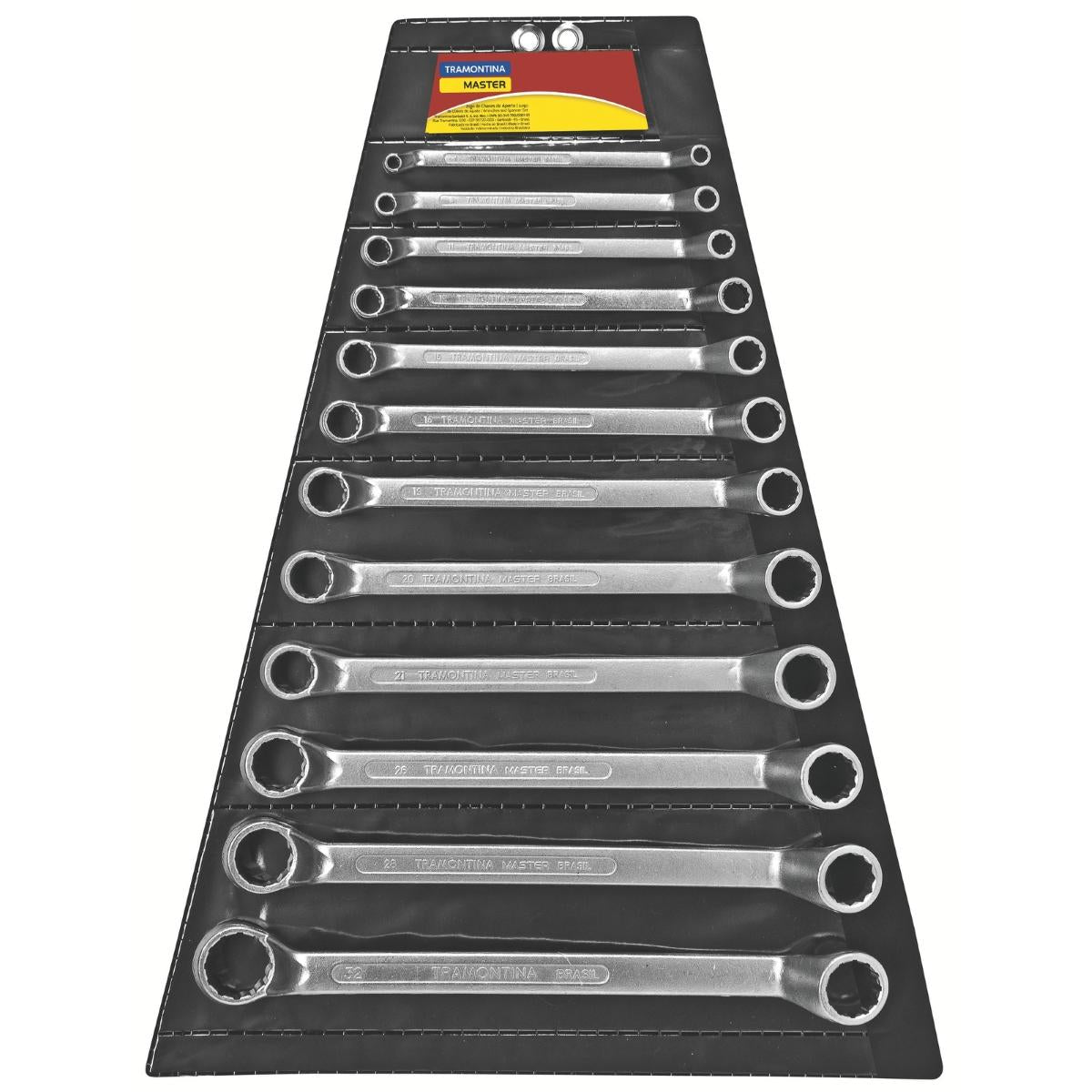 Conjunto de Chaves Estrela 12 Peças Cromado Aço Especial Tramontina MASTER
