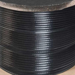 Cabo Aço AF 1/8'' 6x7 Galvanizado Plastificado Preto 500m Vonder Resistente Corrosão