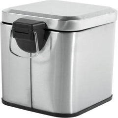 Lixeira Retangular 3 Litros Inox Cinza Vonder