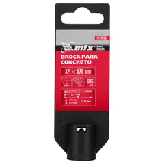 Broca Para Concreto 32mm SDS Max 570mm MTX 7129855 Alta Durabilidade