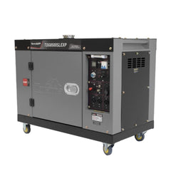 Gerador Cabinado Diesel 6,5KW Bivolt Tanque 15,0L Partida Elétrica com Tomada ATS e LED TDG8500SLEXP Toyama