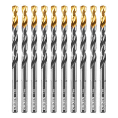 Broca Aço Rápido 5mm 10pcs Profissional Metal Gross Golden Tip