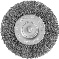 Escova Circular 4X1/2'' Haste 1/4'' 4500Rpm Aço Inox Ondulado Vonder