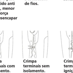 Alicate Desencapador de Fios 8'' Tramontina PRO Ferramenta Profissional 0.2-6.0mm² Crimpagem