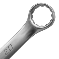 Chave Combinada 20mm Cromo Vanádio Cromo Fosco 45HRC 12 Lados MTX