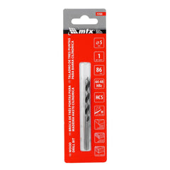 Broca Espiral Madeira 5x85mm Haste Cilíndrica 1PC Aço 45 118° MTX 702039