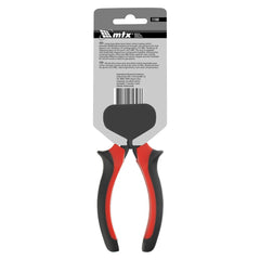 Alicate Bico Meia Cana Reto Black Nickel Niquelado 6'' 160mm Cabo Dupla Injeção MTX 171589