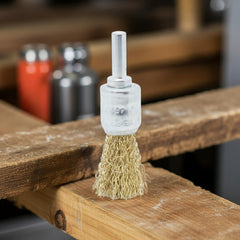 Escova Pincel  Aço Haste 1/4" x 3/4" Tradestar
