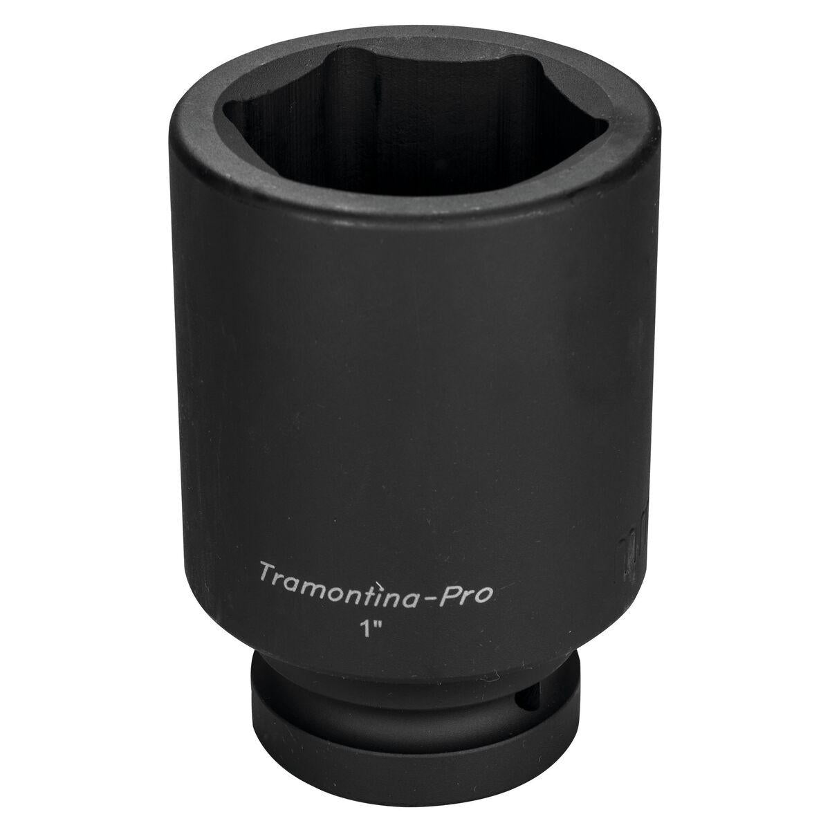 Soquete de Impacto Sextavado Longo 60mm 1'' Aço Cromo Molibdênio Tramontina PRO Hyper Drive