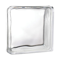 Tijolo de Vidro 19 x 19 x 8 cm Liso Translúcido 2 Lados Tradestar
