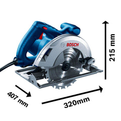 Serra Circular Bosch Gks 20-65 2000W 220V Com 1 Disco E Guia